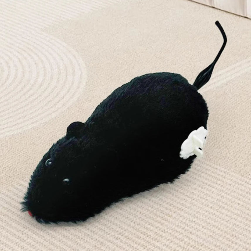 Souris en peluche colorée à remonter